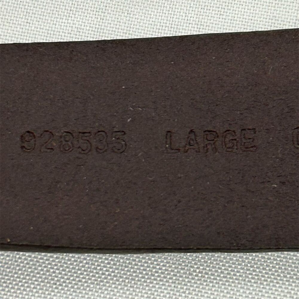 GUESS Woman's Brown Leather Belt w/ Turquoise Buckle Size Large Western Vintage - Picture 14 of 16